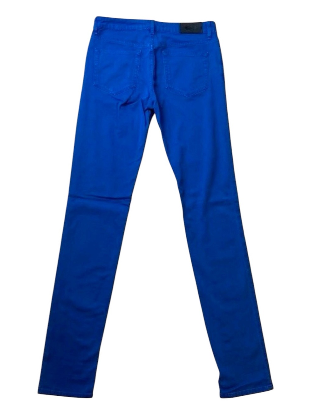 Lacoste jeans cerulean blue pants high rise stretch cotton denim straight leg 28